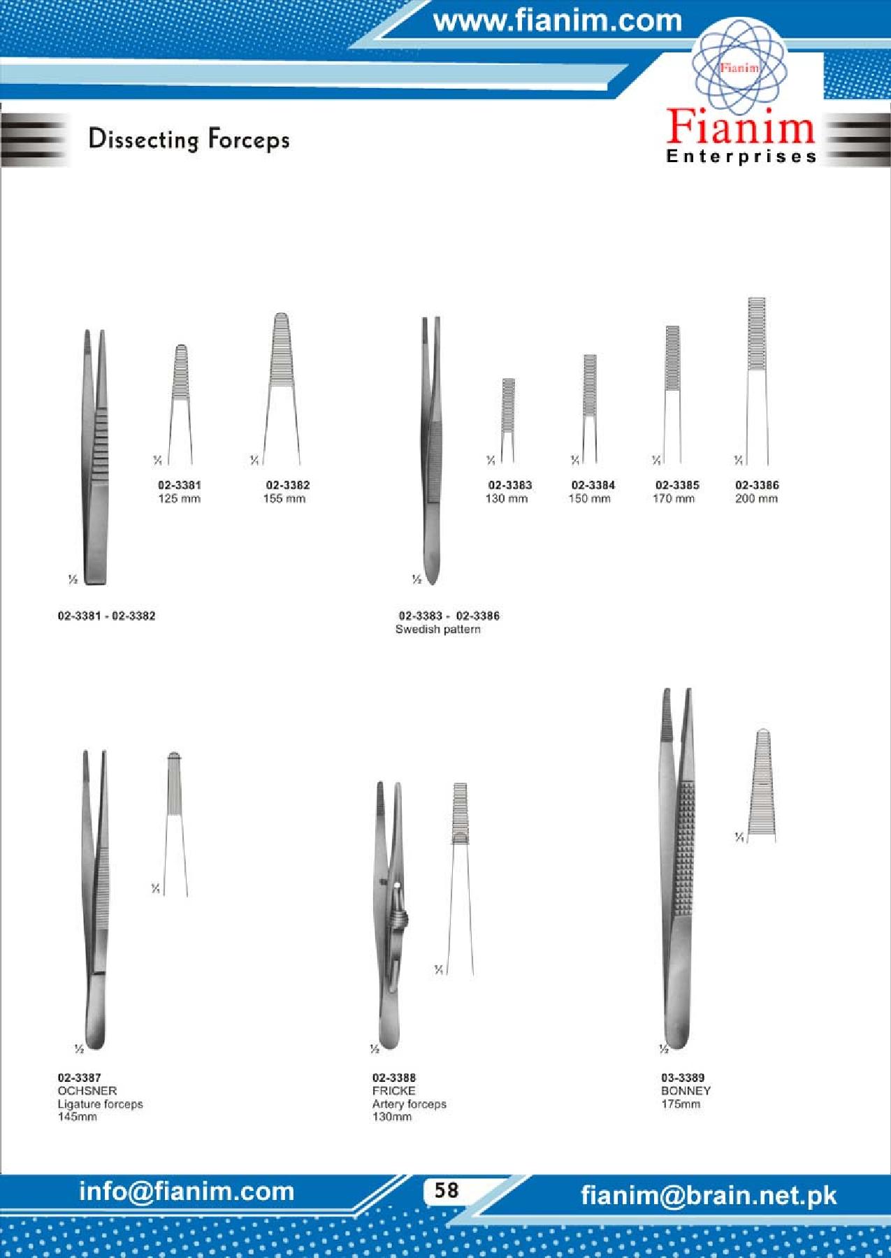 Forceps, Clamps